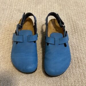 Birk’s Blue Clogs